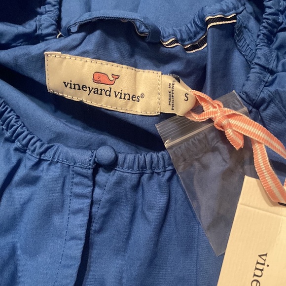 Tide Blue Flutter Sleeve Sundress| 100% Cotton| Vineyard Vines |Sz S - Picture 9 of 10